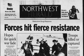 Historical covers for March 24: Hopes for quick war fade