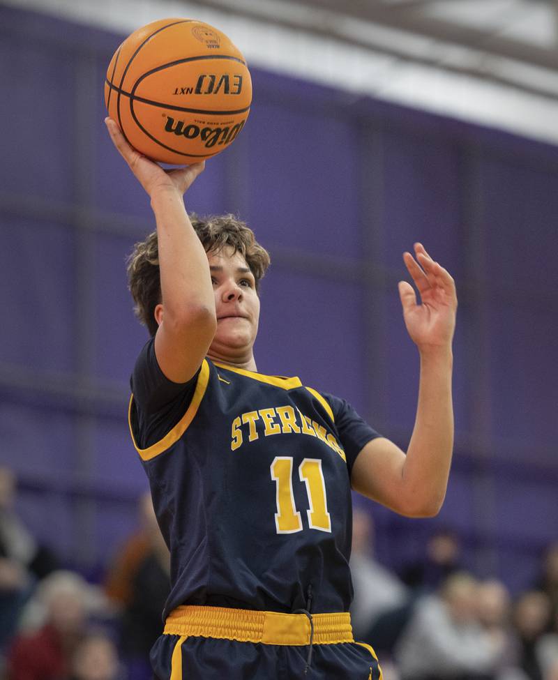Sterling’s Joslynn James puts up a shot against Stillman Valley Saturday, Dec. 27, at the Duchesses Basketball Christmas Classic.