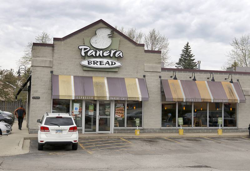 The Panera Bread restaurant at 1711 N. Richmond Road, in McHenry on Wednesday, April 19, 2023. This location will be come McHenry's first cannabis dispensary. The restaurant has started construction of their new building at the intersection of Richmond and McCullom Lake roads.