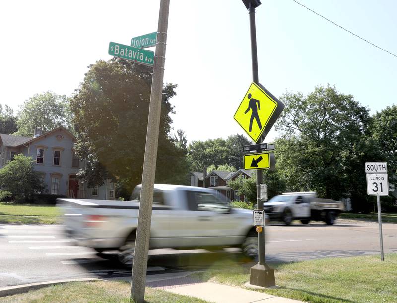 A teen bicyclist was hit in the crosswalk of Batavia and Union avenues on Wednesday, May 31, 2023.