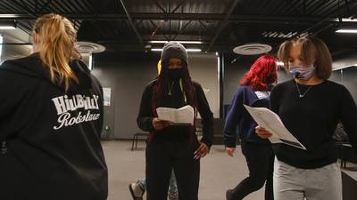 Photos: Downers Grove South students rehearse "Blood at the Root"