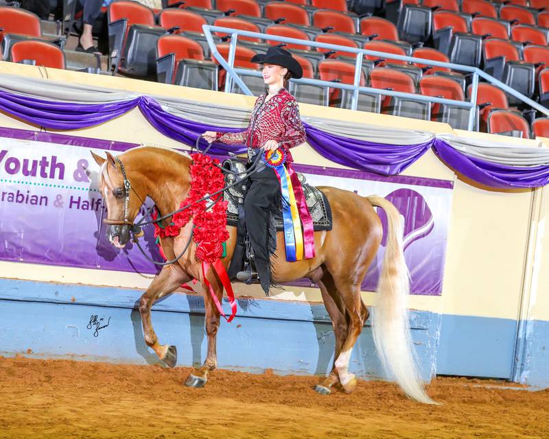 Ryley Egan of Walnut rode to a National Equestrian Championship at the Arabian Youth Nationals in Oklahoma City this summer.