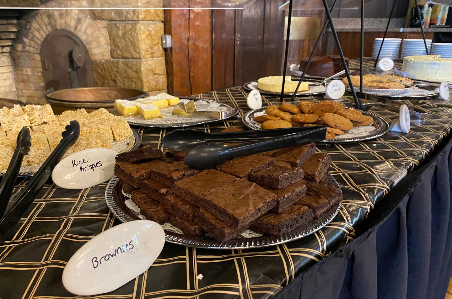 Delicious desserts are out in force to end a meal at Starved Rock Lodge's Sunday brunch buffet.