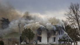 Photos: Dixon firefighters battle blaze on Harmon Road