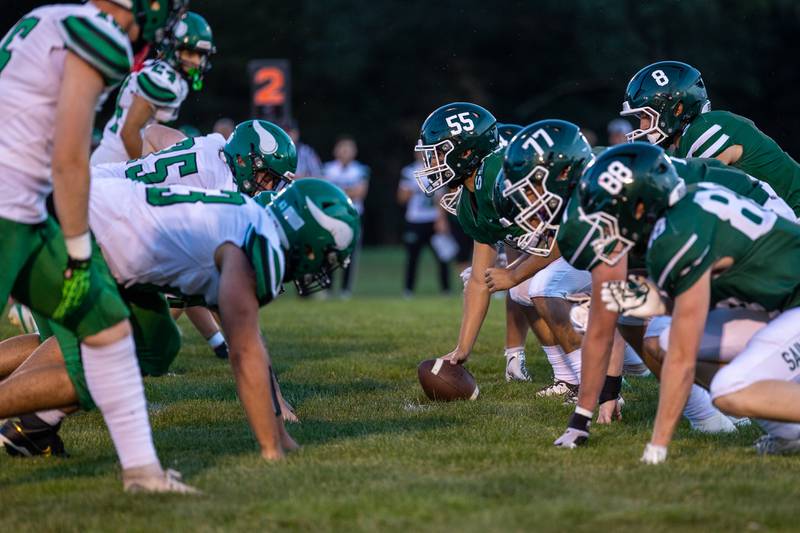 St. Bede face off against North Boone on Friday, Sept 12, 2025 at Captain Thomas J. Heitmann field in Peru.