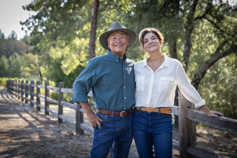 Larry and MaryAnn Tsai of Moon Tsai Winery.