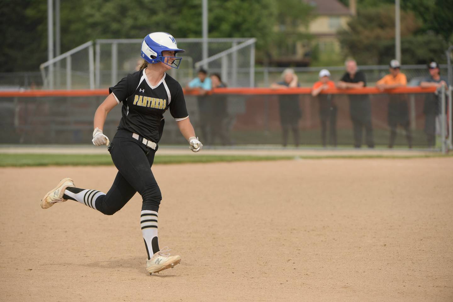 Glenbard North's Liz Welch rounds the bases during her game winning two run home run against the St. Charles East during the seventh inning of the Class 4A St. Charles East Sectional semifinal on Tuesday, May 31, 2022.