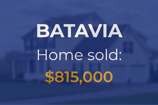 Sale closed in Batavia: $815,000 for a single-family home