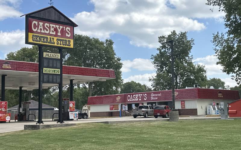 An exterior view of Casey's General Store near the Bureau County Fairgrounds on Thursday, Sept. 4, 2025 in Princeton. A winning $50,000 Powerball ticket was sold at this location.