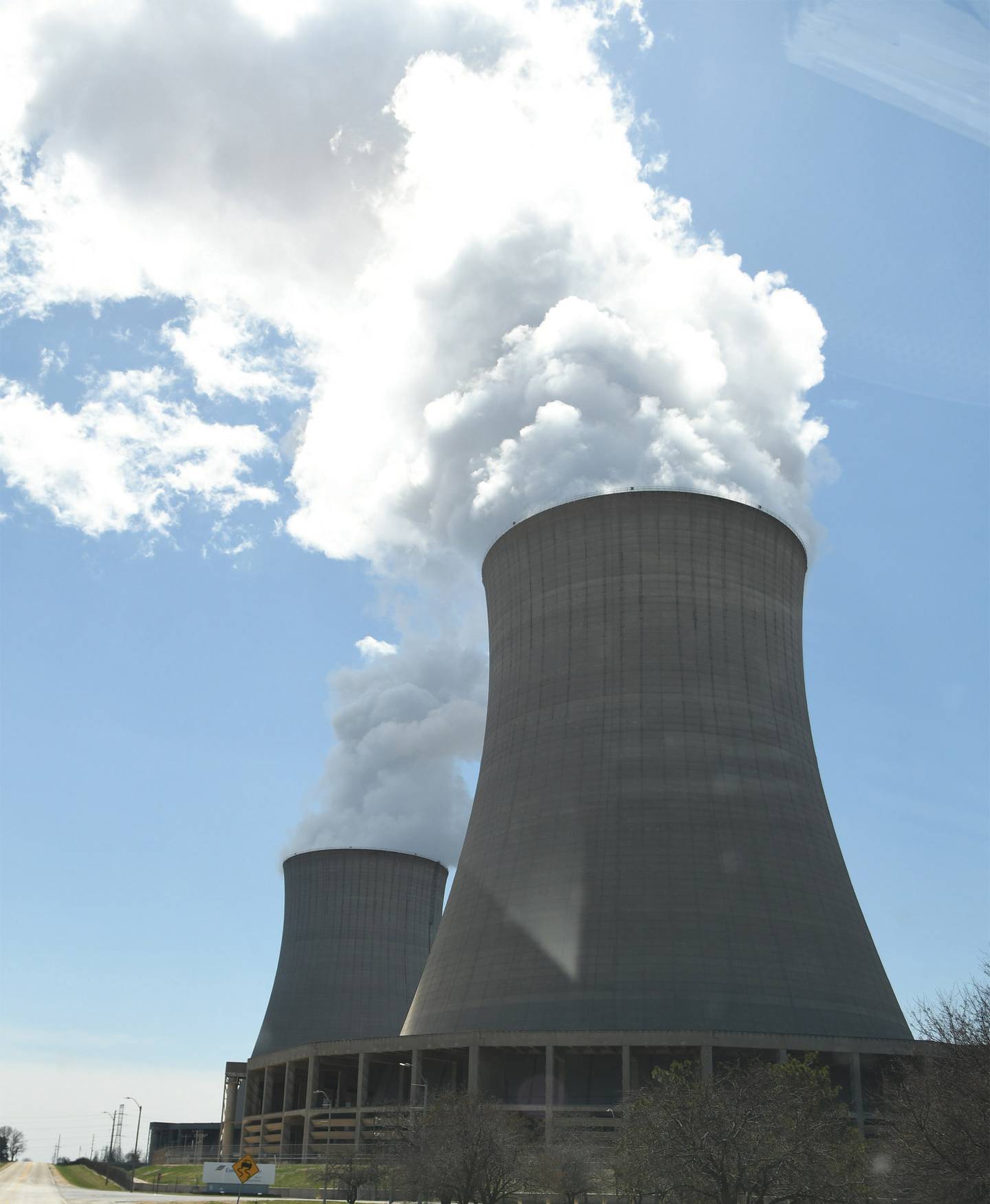 Steam emits from the two towers of Exelon's nuclear power plant, located on German Church Road between Oregon and Byron.