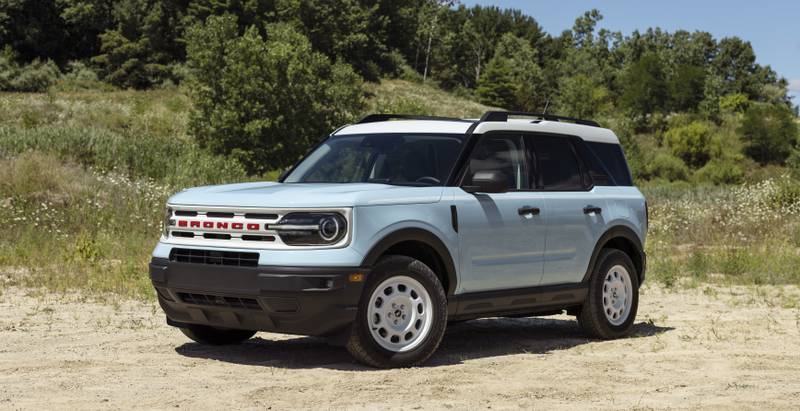 The Bronco Heritage Edition will be available this winter. Unique colors add to the Bronco Sport's appeal.