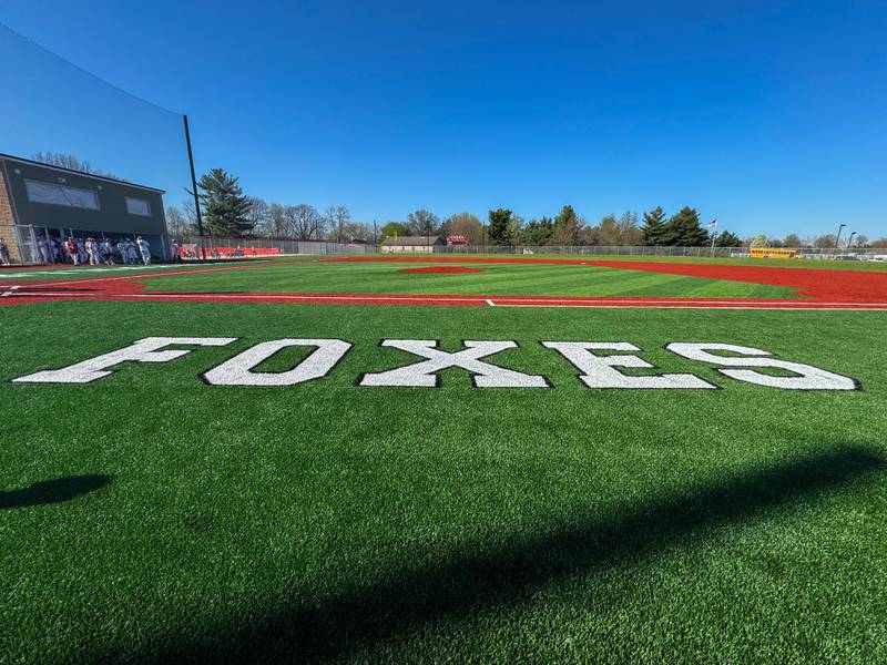 Opening day of the new turf baseball field at Yorkville High School on Monday, April 15, 2024.