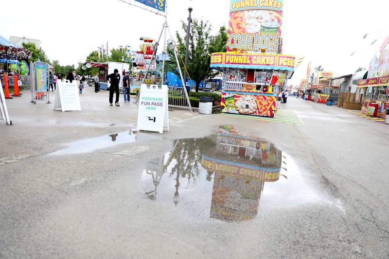 Rain did not damper the spirits of attendees to the first day of the Kane County Fair on Wednesday, July 12, 2023.