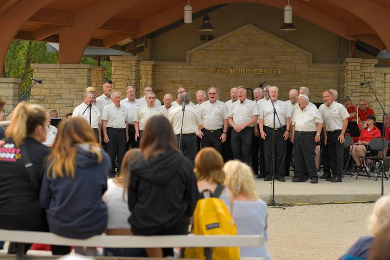 The Chorus of DuPage perform during the Batavia Flag Day Ceremony on Wednesday, June 14, 2023.