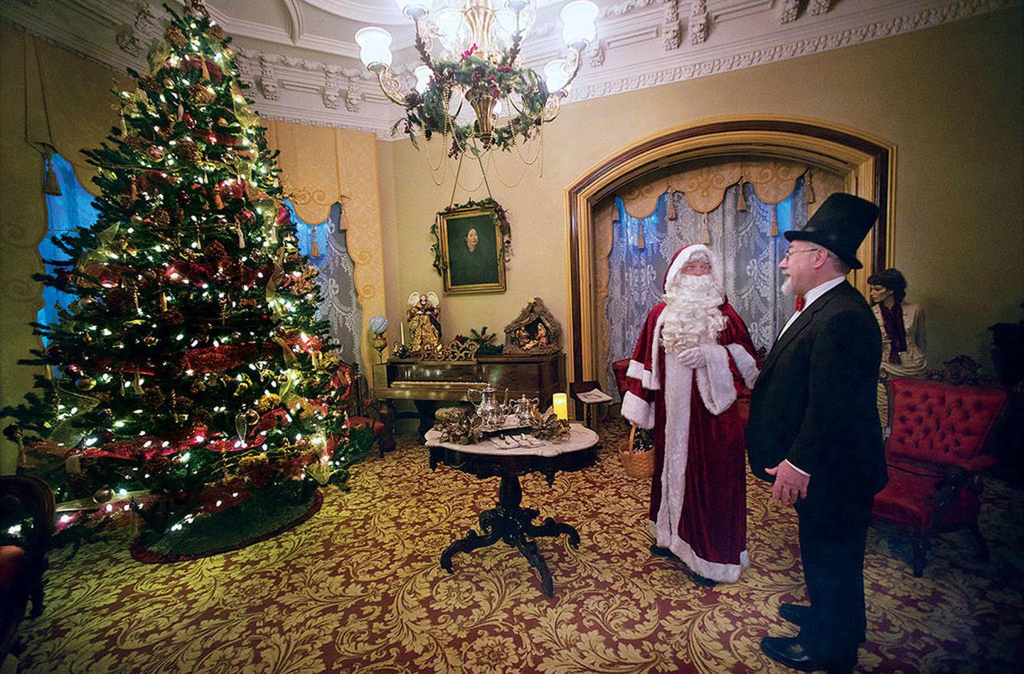 “The effect is stunning. The mansion takes on a glow at Christmas that never, ever fails to move me. I consider her a beautiful lady, but at Christmas time she really shines,” said Lorraine McCallister, Reddick Mansion Association president.

Activities will begin Friday, Nov. 22, with a holiday preview party, followed Tuesday, Dec. 3, with a Christmas tea, and holiday candlelight tours Fridays, Dec. 6 and 13.

“It’s a good time to catch your breath and meet up with your friends before Christmas,” said Donna Nordstrom, board member and marketing committee chairwoman for the mansion, located at 100 W. Lafayette St.