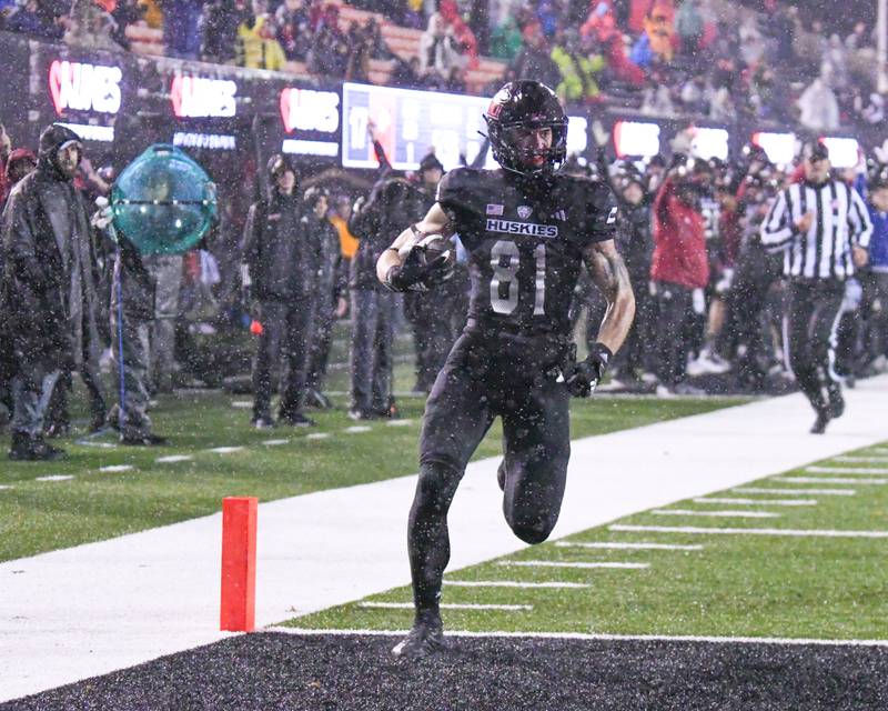 Northern Illinois Huskies quarterback Ethan Hampton (2) throws for an incomplete pass during the game on Wednesday Nov. 13, 2024, while taking on Akron at Huskie Stadium in DeKalb.