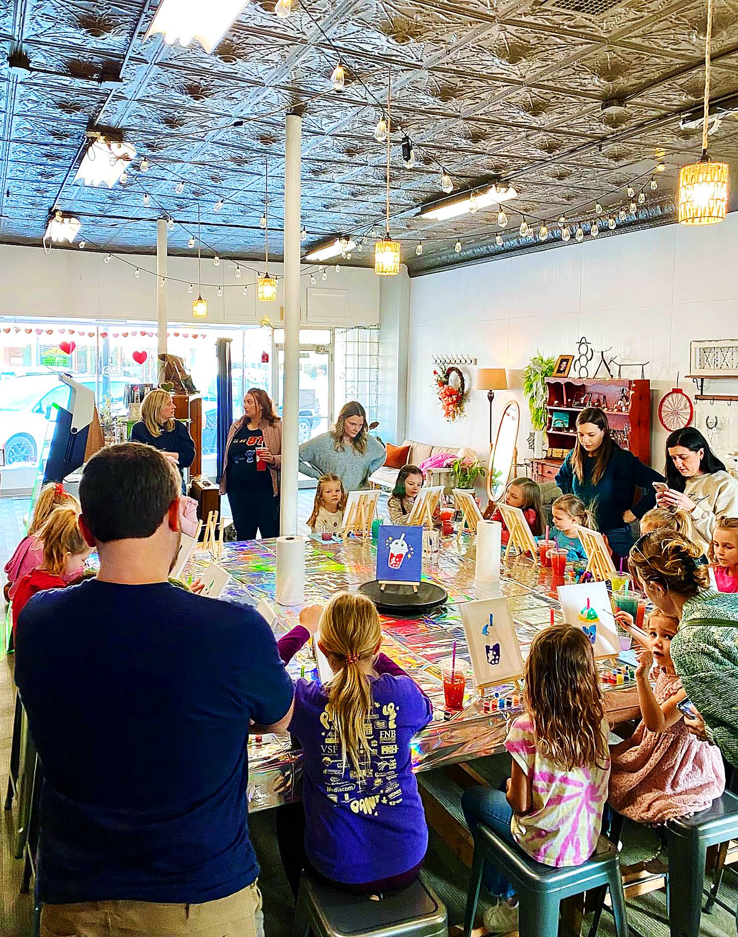 Upcycle Junkie hosts weekly Tuesday Kids Crafts, a drop-in program that allows children to create a project for a small fee without prior registration. For many families, it has become a midweek ritual.
"I make a sample for them, and the children see the sample, get inspired, see the items that I have to use for it, and I help them complete it," owner Melissa Hull said. "I get a lot of regulars come in every week, and I've seen them get more creative and more open. There are children that come in who are very quiet and not outgoing, and by the end of it, they're really spoken out."