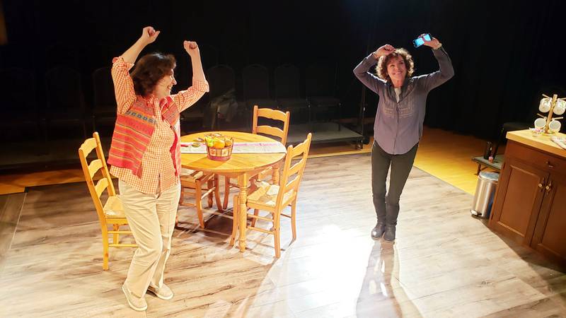 Doreen Dawson (from left) and Shannon Mayhall co-star in "The Roommate."
