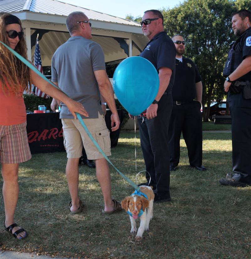 The Sandwich Police Department in August 2021 hosted a National Night Out event at the Veteran’s Park Gazebo, 151 E. Railroad St. in downtown Sandwich.