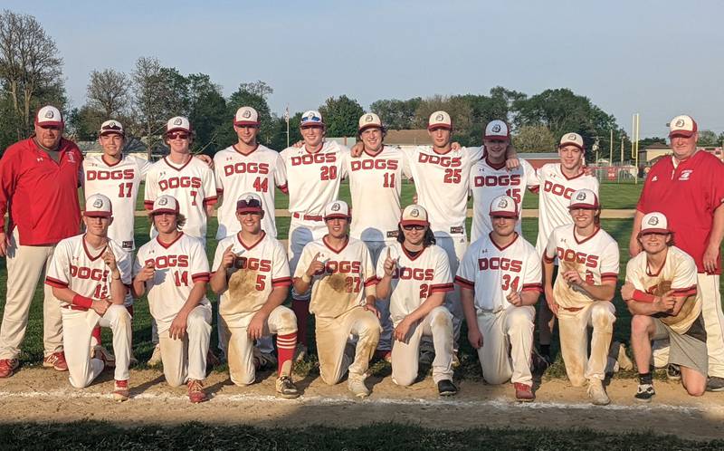 The 2022 Streator High baseball team poses on its home field Thursday, May 12, 2022, after defeating Coal City for the Illinois Central Eight Conference championship.