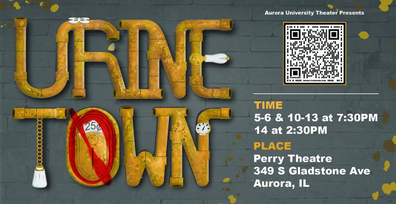 Aurora University's Theatre Department presents the Broadway musical "Urinetown."