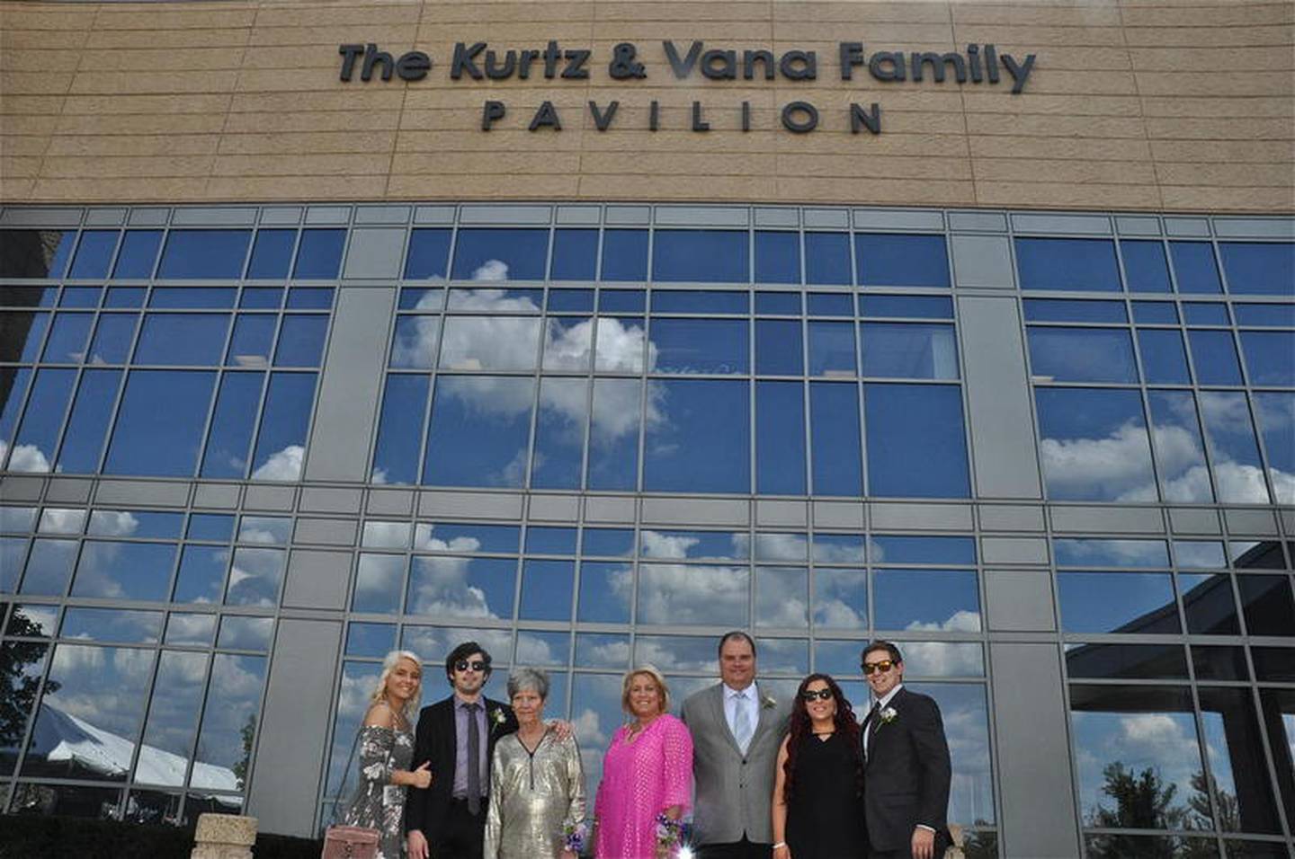 From left: Julia Zingaila, Matthew Vana, Marilyn Kurtz, Michele Vana, Tom Vana, Amy Vana and Mitchell Cunningham.