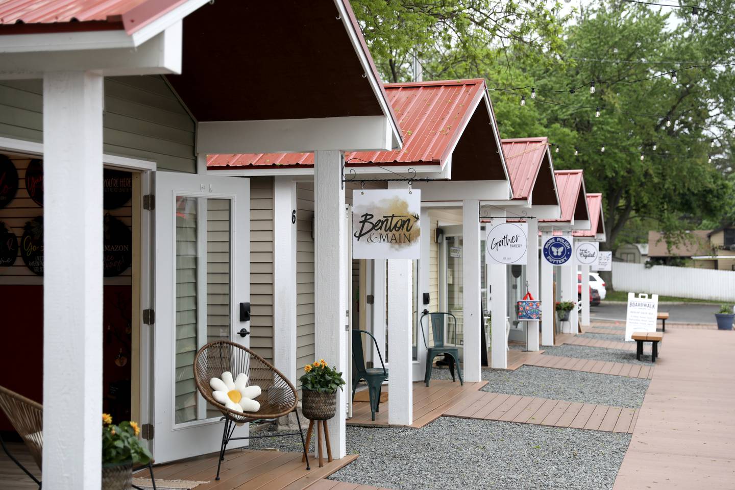 Ten new shops opened for the season at the Batavia Boardwalk Shops on Friday, May 12, 2023. The Batavia Boardwalk shops also include a pop-up shop which will feature a new vendor each weekend.