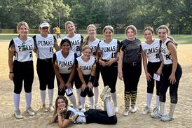 Pumas softball win on 8th grade night
