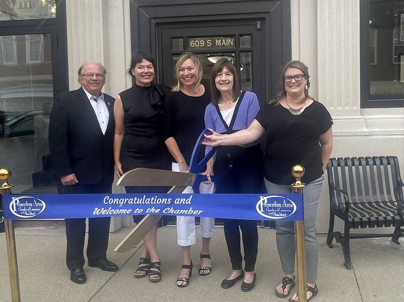 The Princeton Area Chamber of Commerce held a ribbon cutting on Sept. 6 to celebrate the opening of a new office for Roxana Noble of Berkshire Hathaway Central Illinois Realtors in Princeton.