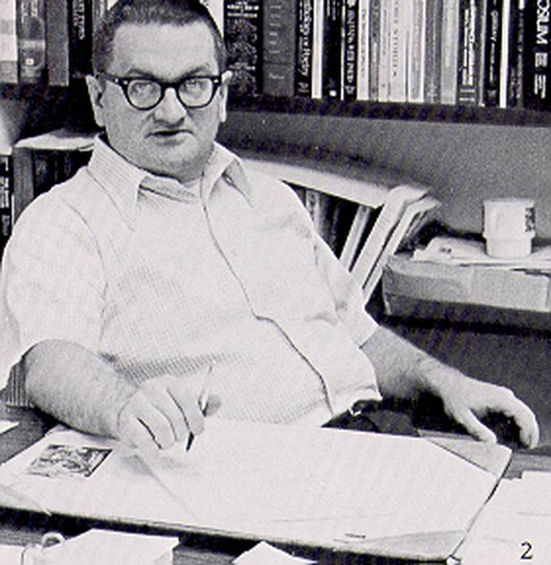 A 1974 photo of Ed Krolak at Illinois Valley Community College.