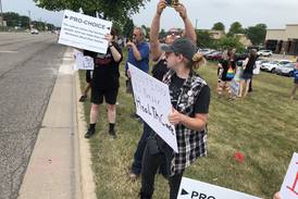 Abortion rights protest held in Crystal Lake on Fourth of July