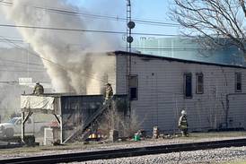 Fire engulfs closed Peru tavern Monday on Water Street