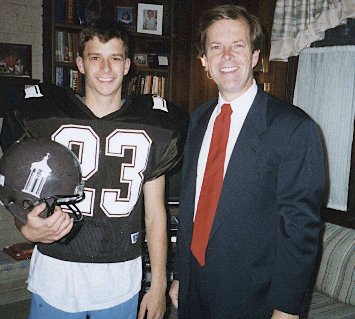 Kevin Hansen (left) and his father, Michael