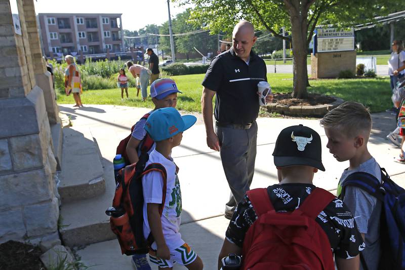 Fred Laudadio, Assistant Superintendent of Learning Services for McHenry School District 15, before the first day of school for McHenry's Landmark Elementary School on Wednesday, July 17, 2024.