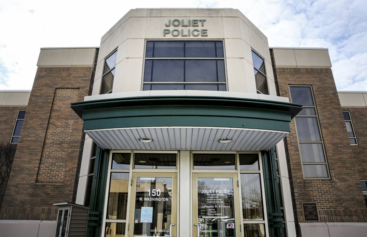 The Joliet Police Department on Thursday, Jan. 24, 2019, in Joliet, Ill.