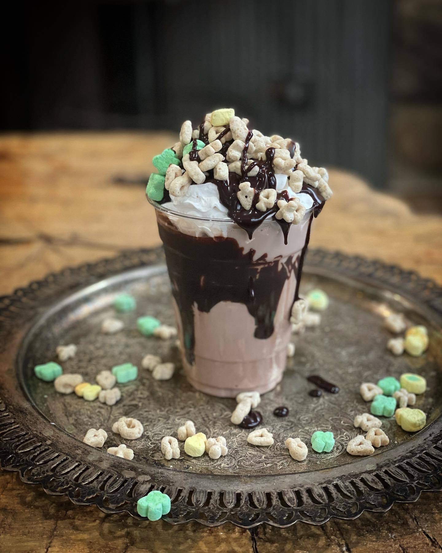 Each month brings in a new drink special- this month’s is “magically delicious” inspired by St. Patrick’s Day and of course Lucky Charms.