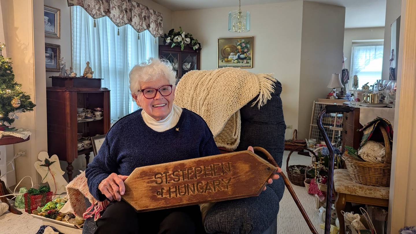 Elvira Balog, 85, of Joliet, is seen in her Joliet home on Monday, December 16, 2024.