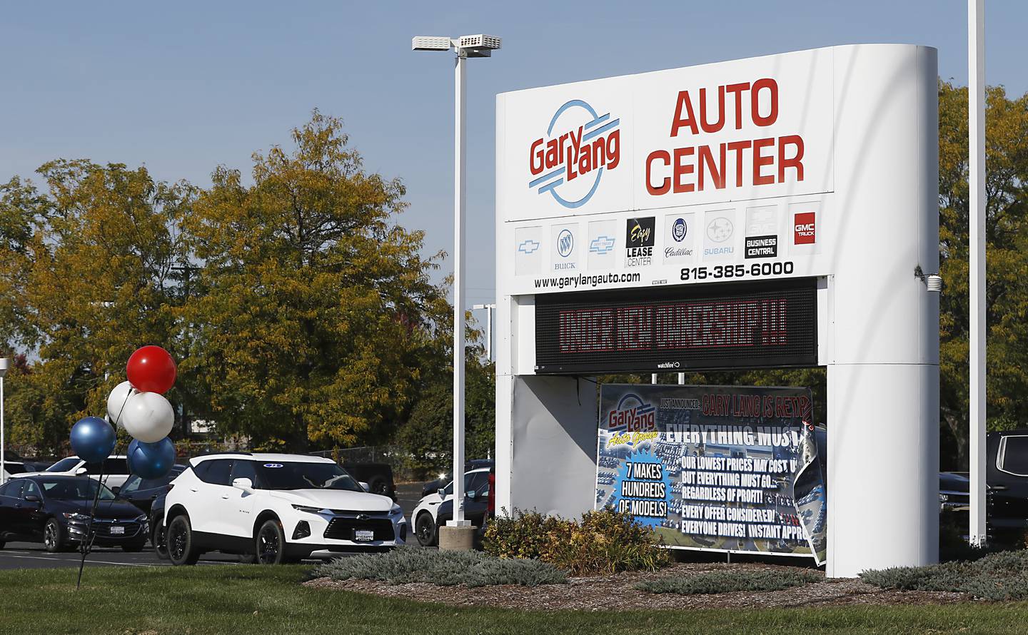 The former Gary Lang Auto Center in McHenry on Oct. 4, 2022, The longtime McHenry Dealership was recently sold and has become the Castle Autoplex McHenry.