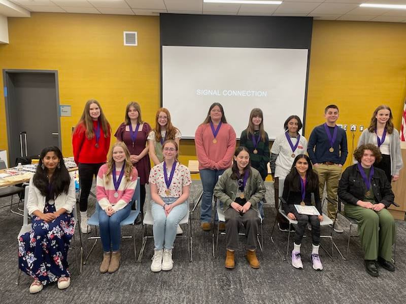 The Batavia-Geneva-St. Charles Branch of American Association of University Women honored local Student authors. The winners were chosen earlier this month from over 300 submissions from seventh and eighth graders in Batavia, Geneva and St. Charles schools.