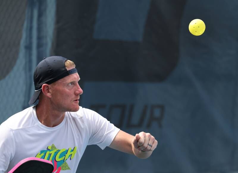 McHenry's John Cincola competes in a a tournament for the Association of Pickleball Professionals (APP) Tour.