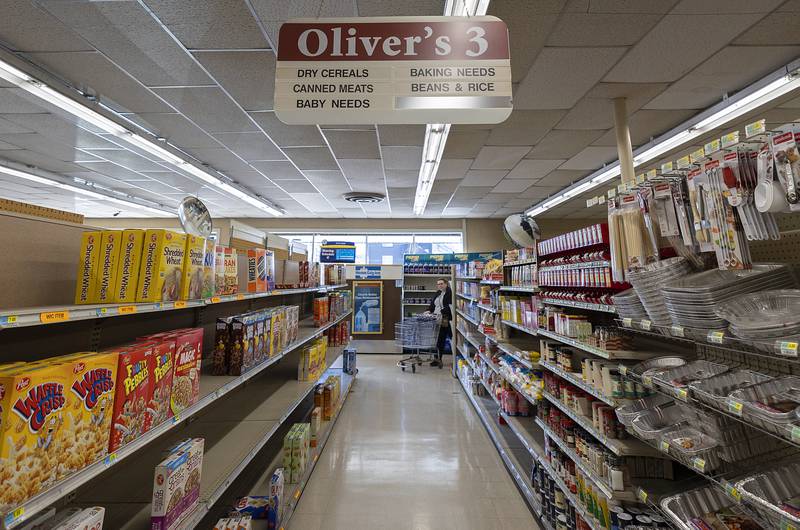 Items on the shelves are disappearing quickly at Oliver’s Corner Market in Dixon. All items, except fresh meat, will be 25% off.