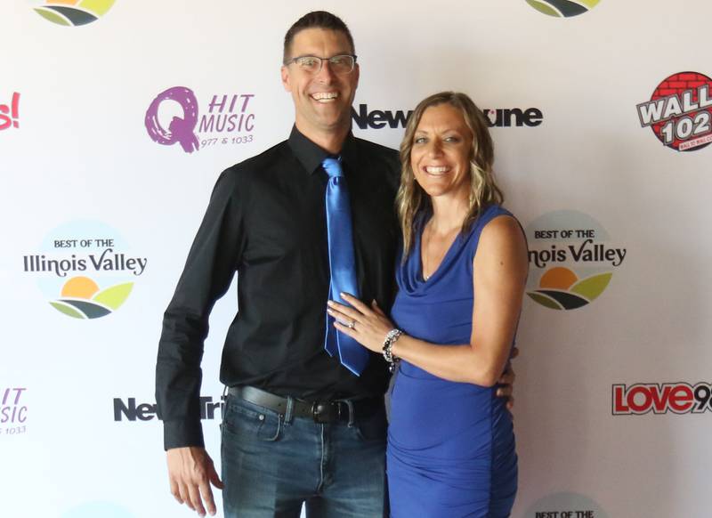 Jared and Laura Vassen with Al Cioni Ford Inc. in Granville, pose for a photo during the second annual Best of the Illinois Valley event on Thursday at the Auditorium Ballroom in La Salle.