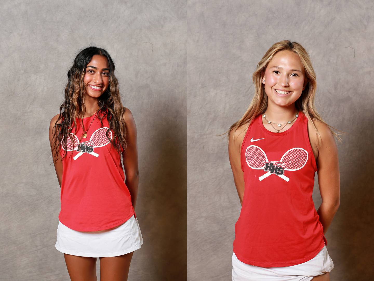 Ari Patel (left) and Julie Klockner (right), Huntley