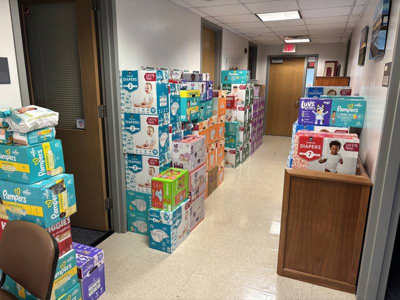 State Rep. Ryan Spain’s annual Holiday Diaper Drive collected more than 14,000 diapers and more than 16,000 wipes for families in need this holiday season.