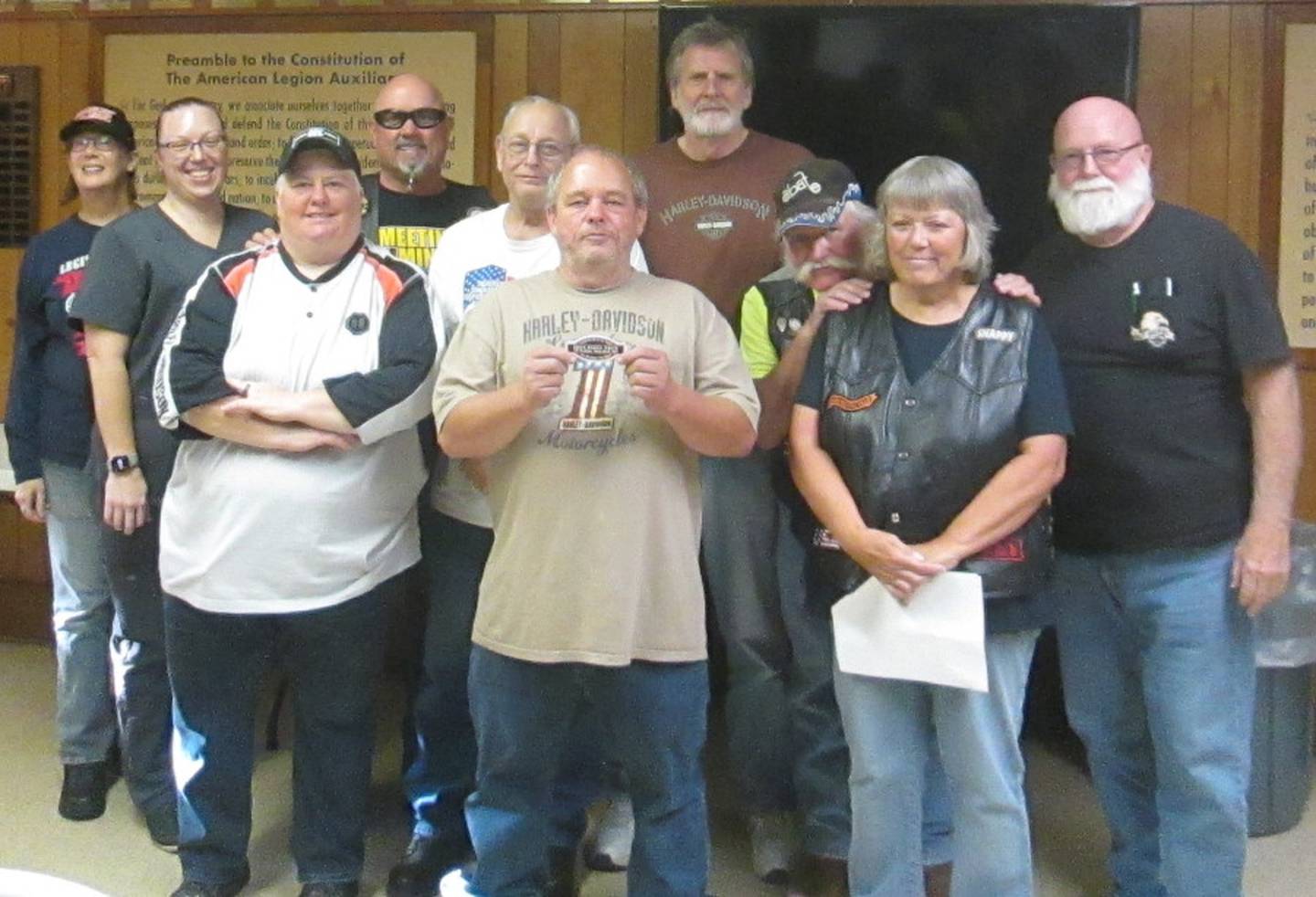 Pictured are the participants who collected stamps from all 60 businesses in the book including Diana Rebechini, Nickie Warmac, Tracey Supan, Dan Kleckner, Frank Beierlotzer, Frank Lorang, Mitch Busch, Cliff Oleson, Linda Oleson and Fred Chaffer.  Not pictured:  Dan Kazmer.