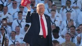 Trump doesn’t let shutdown interfere with celebrating Navy’s 250th anniversary at rally-like event