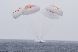 Astronauts return to Earth with SpaceX after 5 months at the International Space Station
