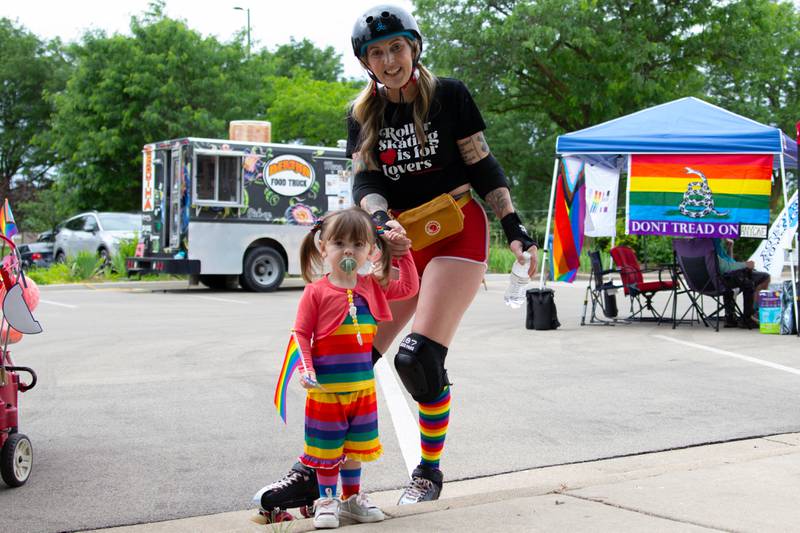 Cece (Left) and Lauren Brown (Right) pose for picture on Saturday, June 8, 2024 at Jordan Block Park in Ottawa.