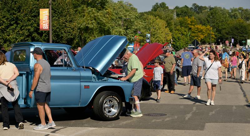 The Wayback Wheels Car Show was held in conjunction with the Batavia MainStreet’s Block Party & Taste of Batavia on Sunday, Aug 31, 2025 in Batavia.
