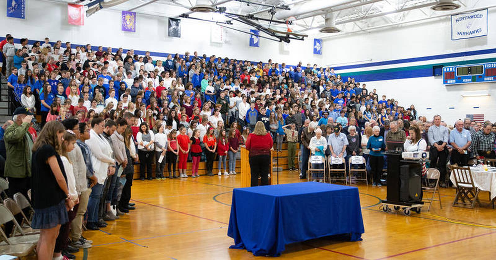 Woodstock's Northwood Middle School honors veterans at annual ceremony
